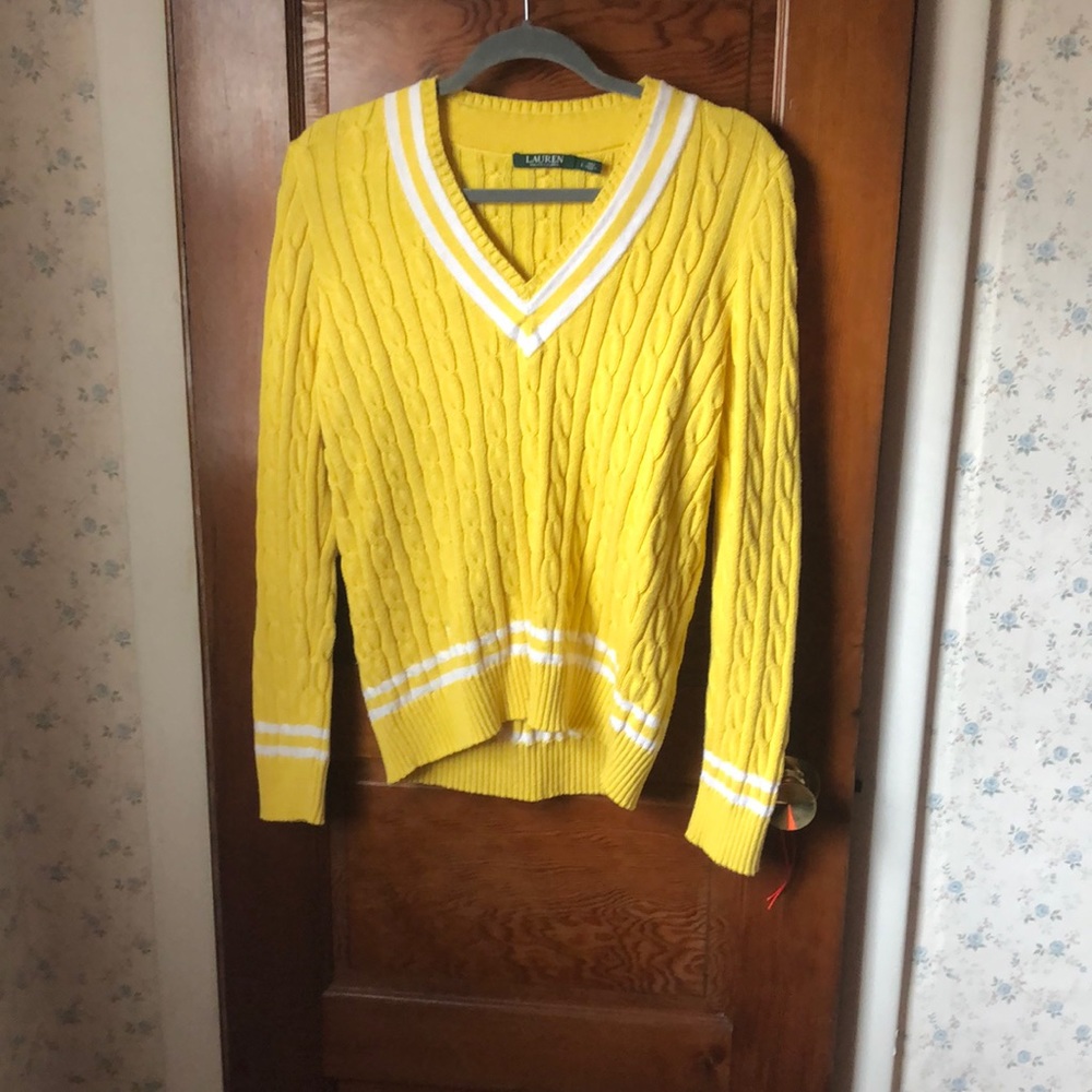 Bright yellow Ralph Lauren Sweater